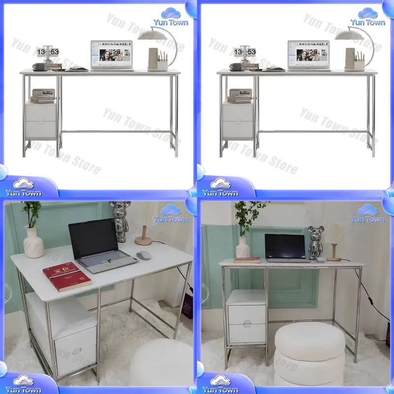 Home Office Of Ikea - Simple Cream Computer Desk for Home