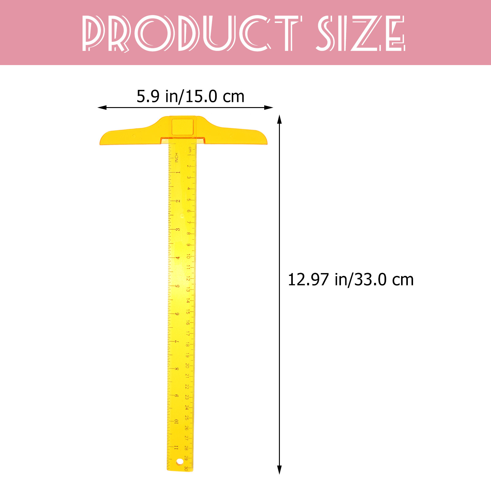 2Pcs T Shape Rulers Plastic Do - đánh giá và giá Home Office Student