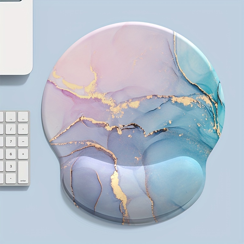 Powder Blue Gradient Marble Te - đánh giá và giá Wrist Rest Pad