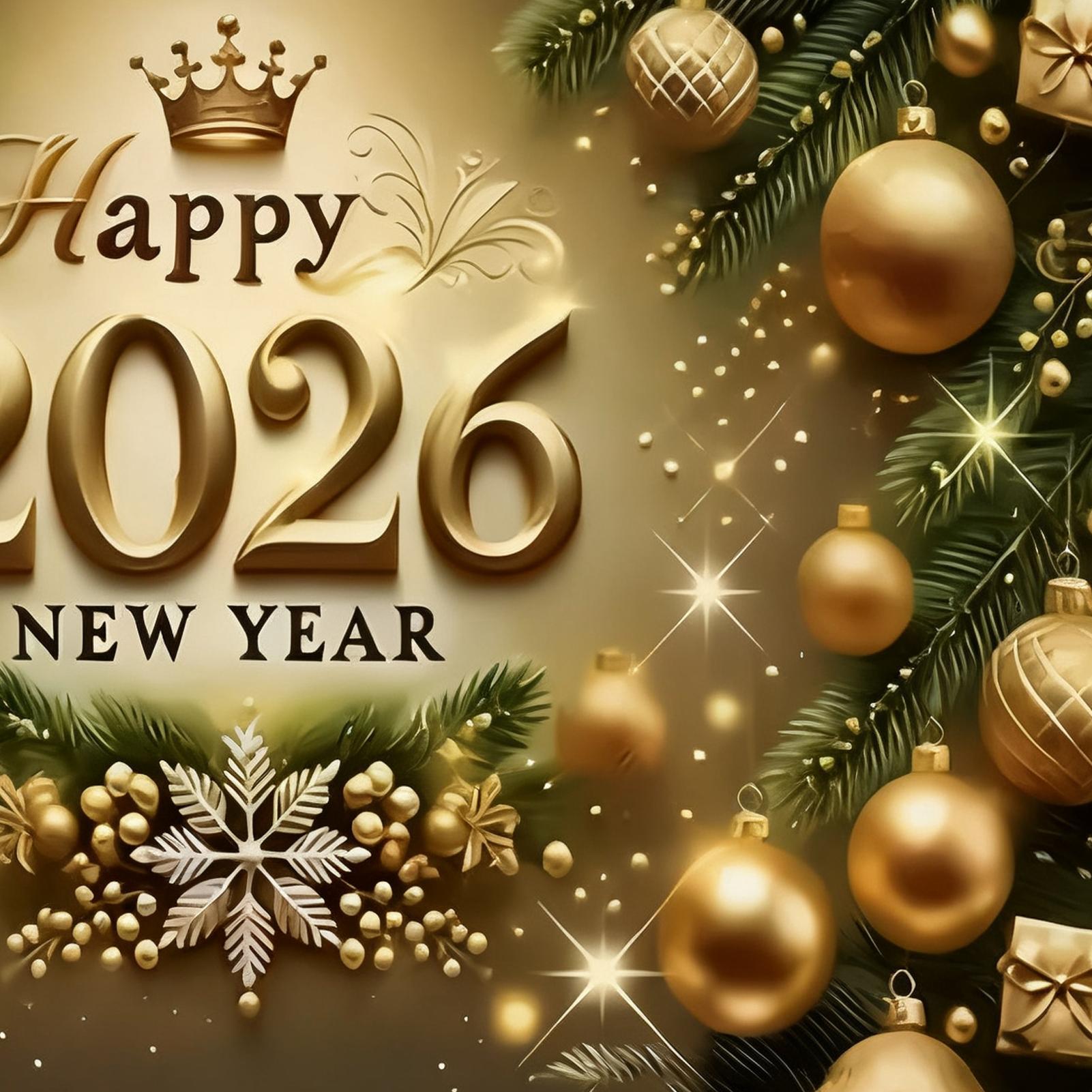 Happy New Year Banner 7x5 Ft 2 - đánh giá và giá Home Office Holidays 2026