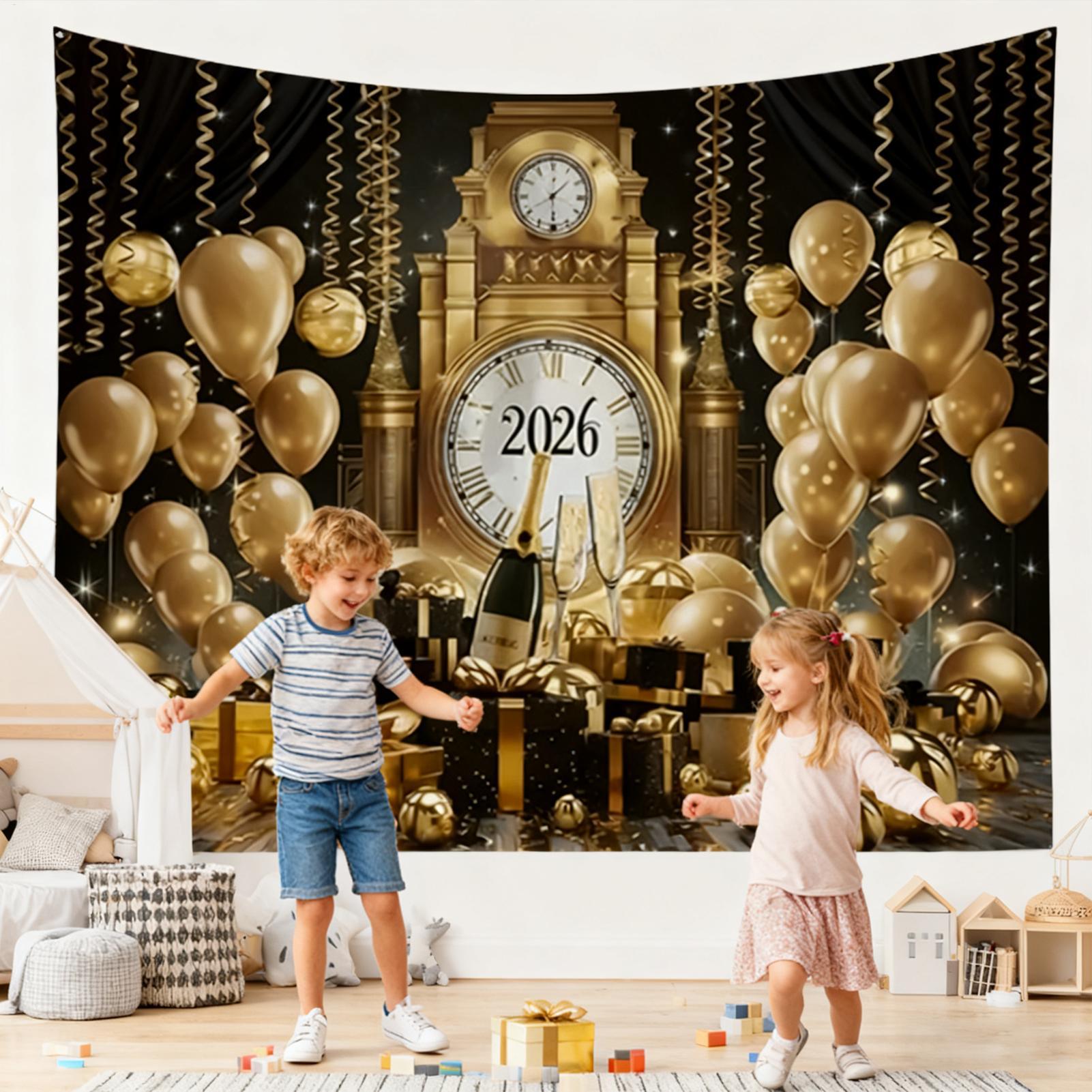 Happy New Year Banner 7x5 Ft 2 - đánh giá và giá Home Office Holidays 2026