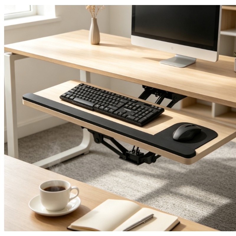 Keyboard Tray Under Desk Slidi - đánh giá và giá Wrist Rest Pad