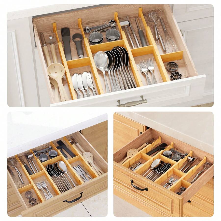 Bamboo Drawer Separators With  - đánh giá và giá Home Office Kitchen