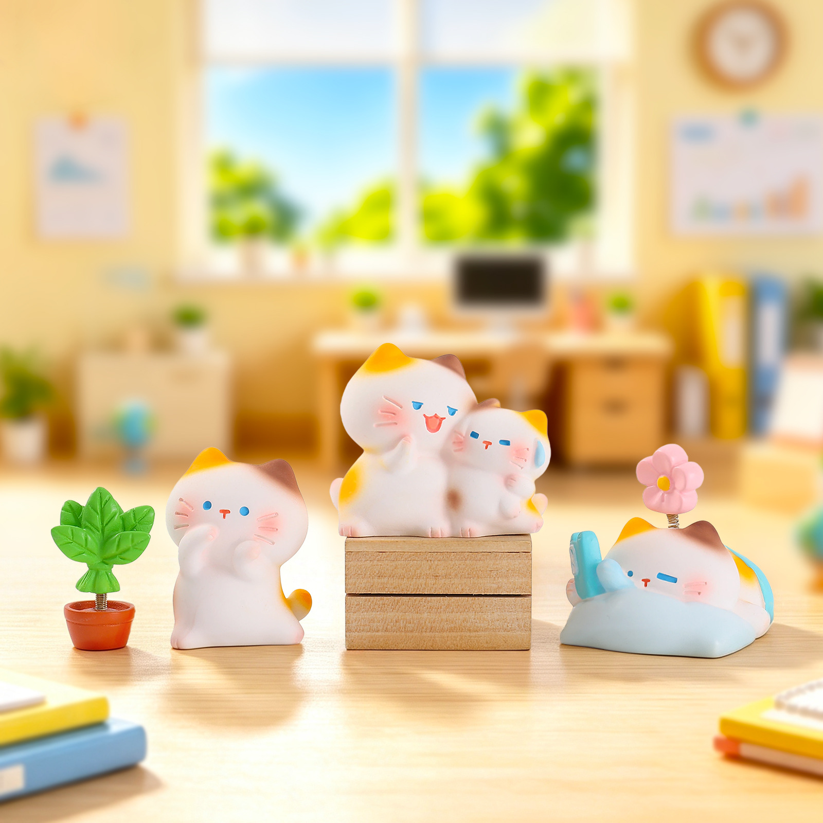Working Kitten Resin Blind Box - đánh giá và giá Home Office Work