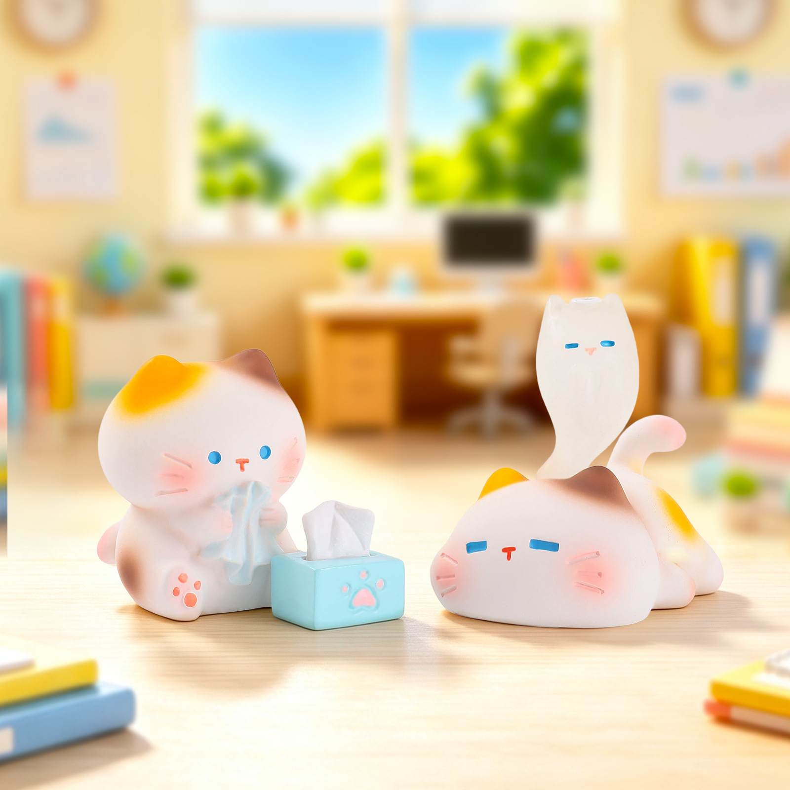 Working Kitten Resin Blind Box - đánh giá và giá Home Office Work
