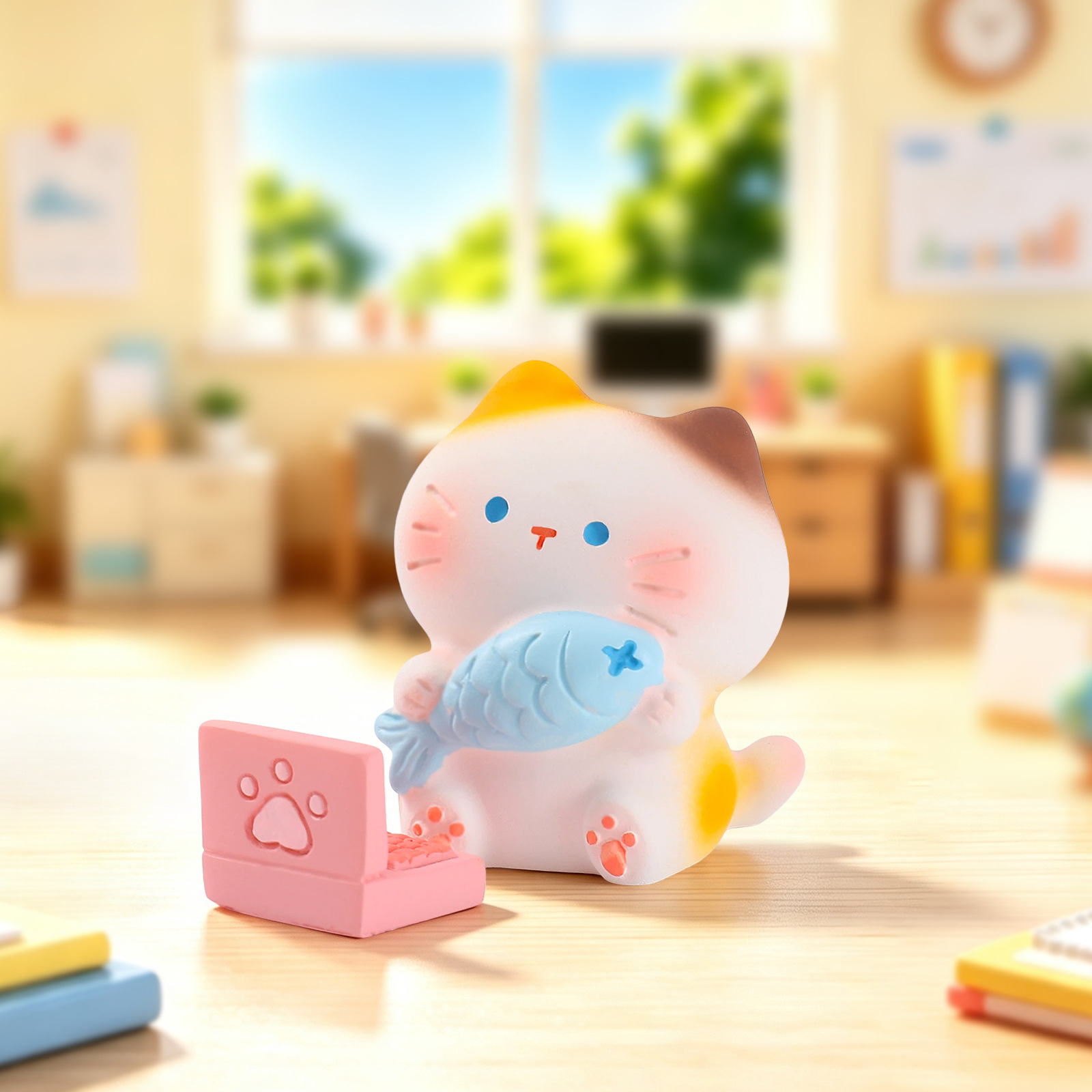 Working Kitten Resin Blind Box - đánh giá và giá Home Office Work