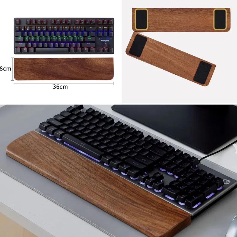 Solid Wood Keyboard Palm Rest  - đánh giá và giá Wrist Rest Pad