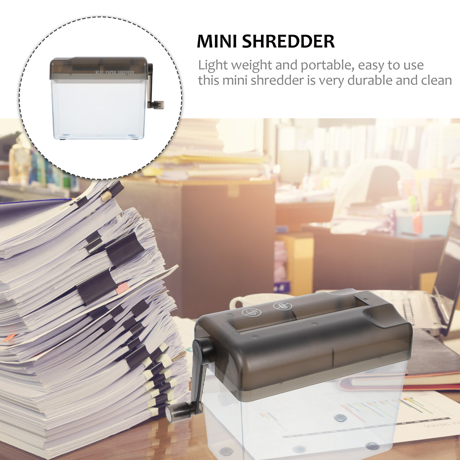 1Pcs Hand Shredder Mini Deskto - đánh giá và giá Home Office Paper Shredder