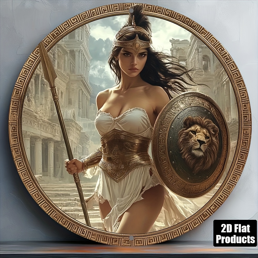 Vintage Greek Warrior Round Al - đánh giá và giá Home Office Kitchen