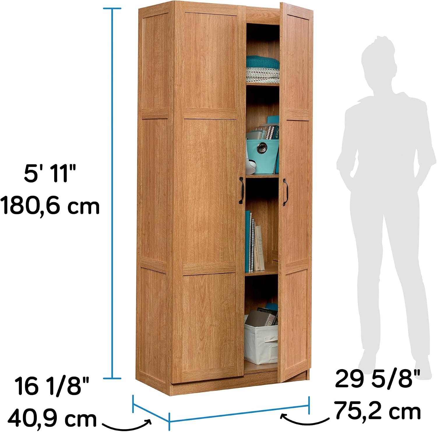Tall Storage Cabinet, Freestan - đánh giá và giá Home Office Kitchen
