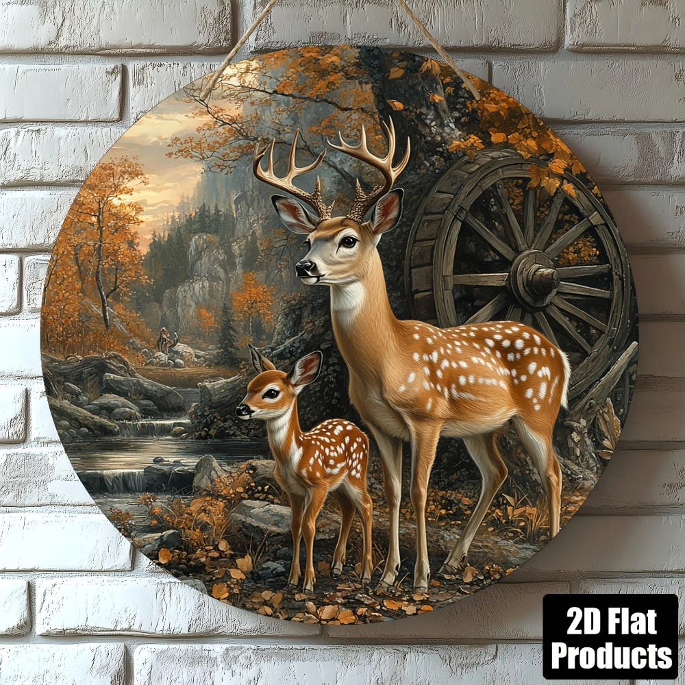 2026 8x8 Rustic Deer Wooden Wa - đánh giá và giá Home Office Holidays 2026
